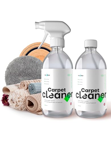 NANOTEQA Spray limpiador de alfombras, removedor de manchas para mascotas, nano revestimiento autolimpiante, fórmula concentrada, ecológico y antibacteriano, 500 ml