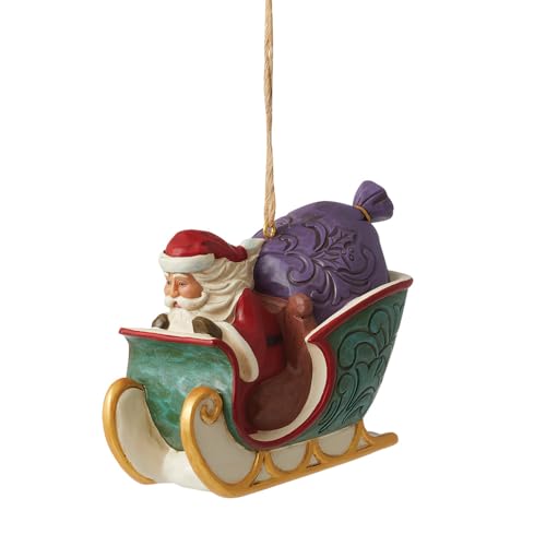 Image of Enesco Jim Shore TWAS Santa on Sleigh