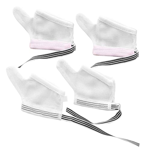 2pairs Adjustable Thumb Sucking Guard for Boys and Girls Gloves Mesh Design Eczema Essential