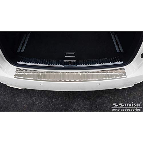 Seuil arrière inox Porsche Cayenne II protège le pare-chocs avec élégance