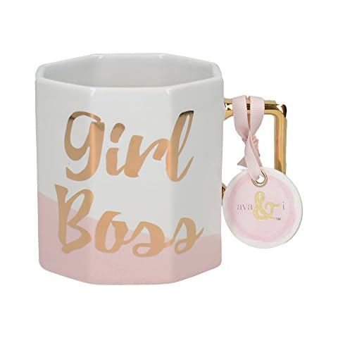 Creative Tops Girl Boss Octagonal Mug Cover