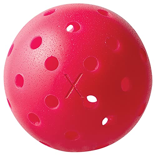 Franklin Sports X-40 Pickleballs - Outdoor Pickleballs - 3 Pack - USA PICKLEBALL APPROVED - Pink - Official Ball of US Open Pickleball Championships