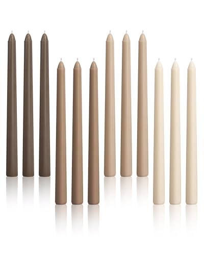 Viyffo 10-Inch Taper Candles, 12-Pack...