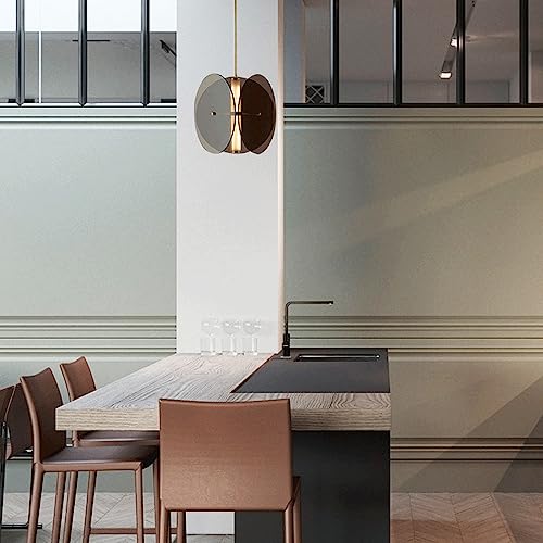 Lustre LED 3000K en métal au design postmoderne architectural - 3