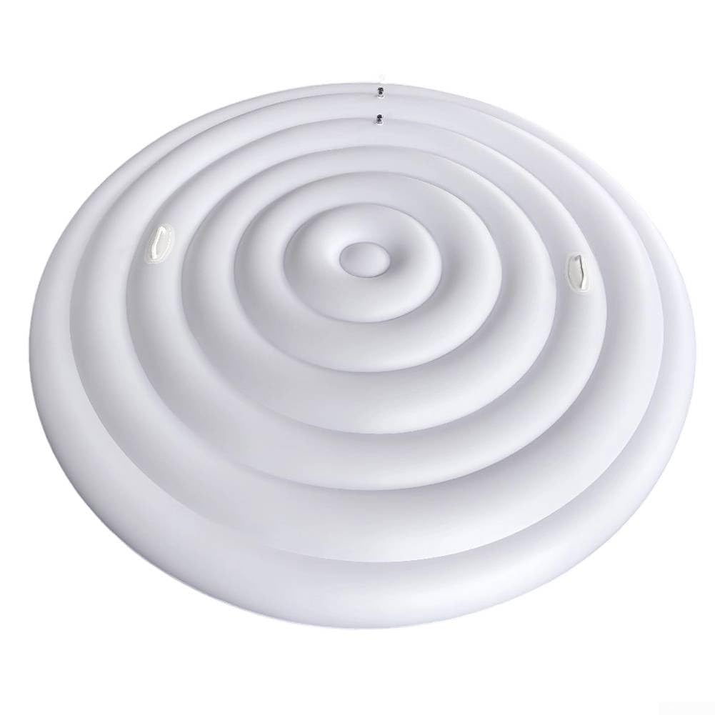 Copertura gonfiabile per vasca da bagno, in PVC, regolabile, 128 cm, 158 cm, 180 cm, isolamento termico a prova di perdite, protezione per piscine e spa, facile da installare, bianco e nero (bianco