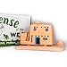 Incienso de Santa Fe - Casa de Adobe Natural Wood Incense Burner, Includes 20 Piñon Incense Bricks - Made in The USA