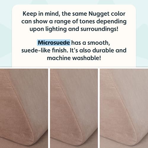 Image of Nugget - The Original Play Couch for Kids - Modular Foam Children's Sofa for Playroom, Imagination, & Creative Open Ended Play - Washable & Convertible Playroom Furniture, Cottontail