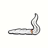 PrimeSecrets Metallic Cigar Enamel Pins for Men's Fashion Accessories - Perfect for Sports Fans and Cigar Lovers Hat Clip Badges (White)