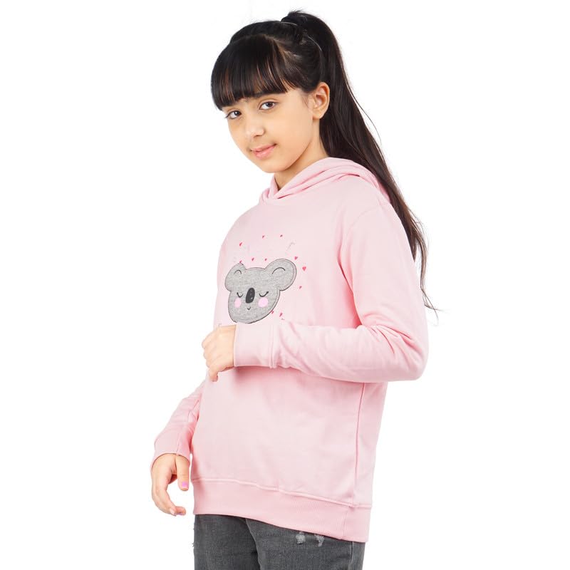 Image of Real Basics Girls Cotton Hooded Sweatshirt (Pack of 1)