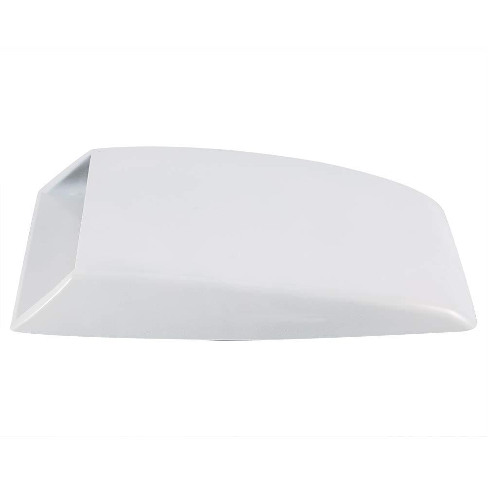 Universal Car Bonnet Air Vent Cover - Decorative Hood Scoop Trim (White)