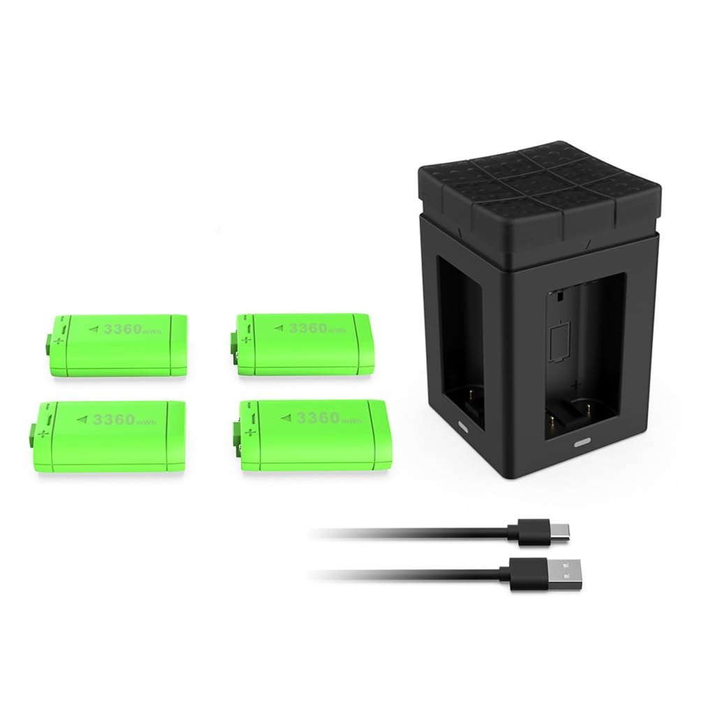 Batterie Rechargeable pour Xbox Series X/S Manette Chargeur Rapide USB-C pour Xbox One X / S / pour Xbox One Station de Chargement de Jeu