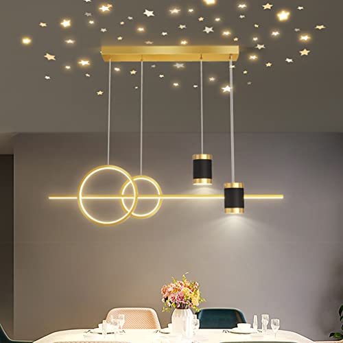 Éclairage de salle à manger LED suspendu au design de projection moderne