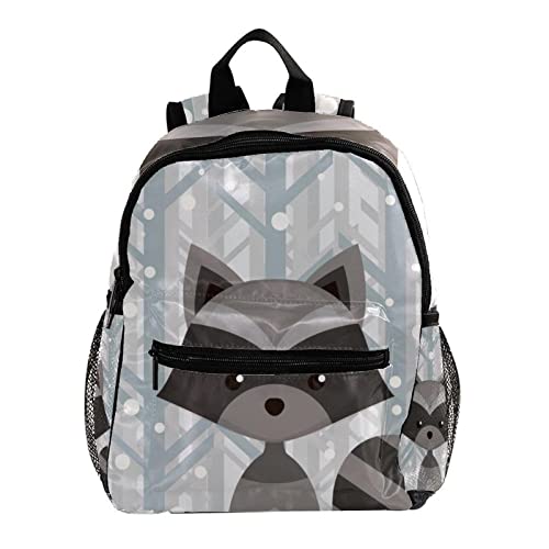 Sac à dos pour garçons et filles multicolore 30,5 cm avec motif animaux dessinés à la main
