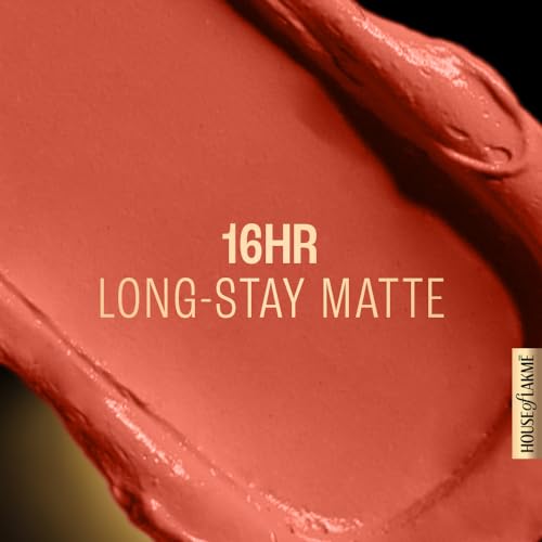 Image of Lakme Forever Matte Liquid Lip Colour, Long-Lasting Liquid Lipstick, Lightweight & Transferproof, Smudgeproof - Orange Tango, 5.6ml (Pack of 2)