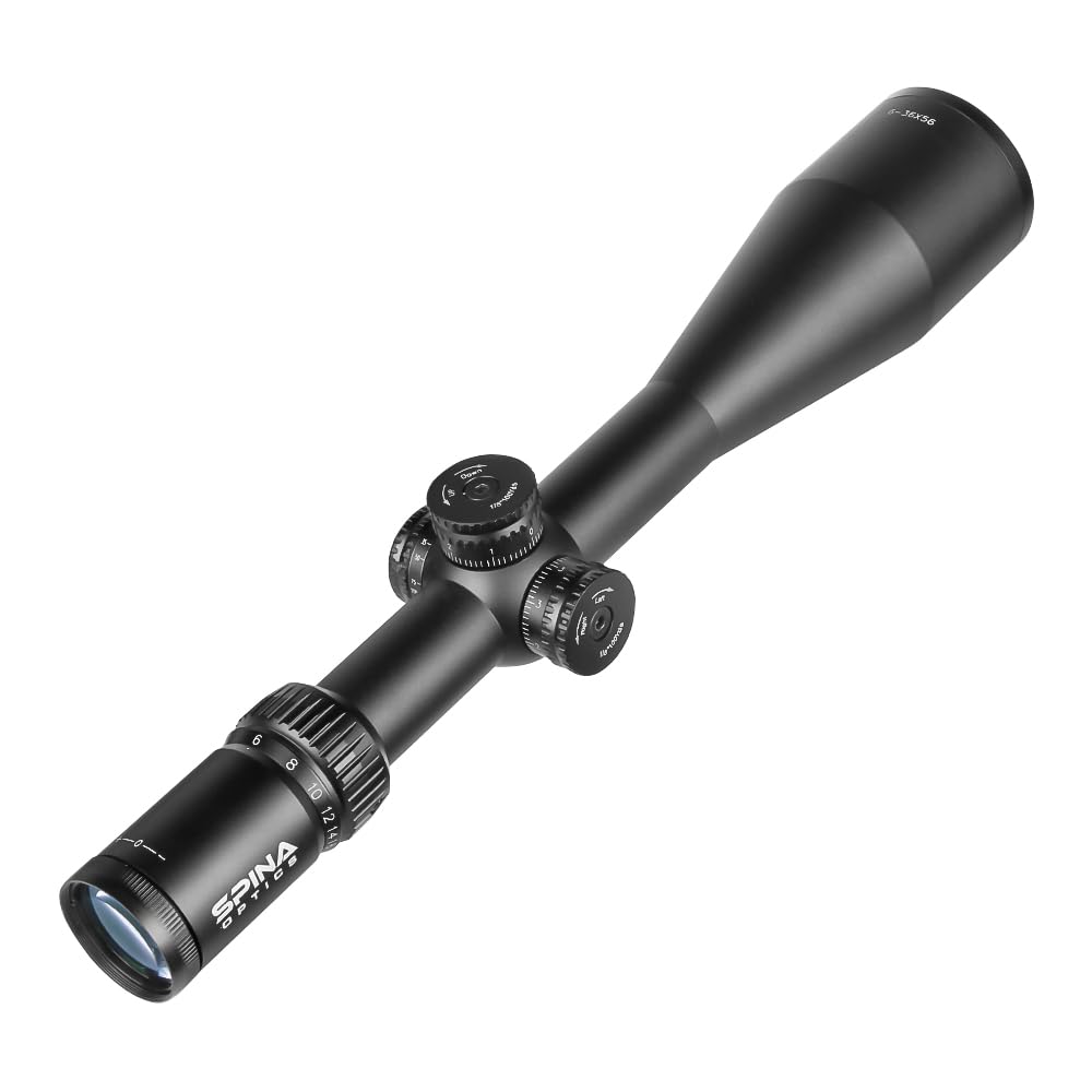 Spina Optics Lunette de Chasse SF 6-36x56 avec réticule Mil Dot avec Touche parallaxe latérale réinitialisation de la Vue Optique Tactique Lunette de visée