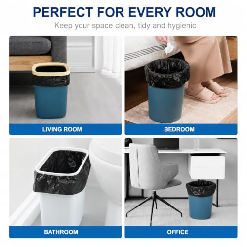 Image of Black Garbage Bags for Dustbin|120 Pcs|Medium 19 X 21 Inches|30 Pcs X Pack of 4, 120 Counts