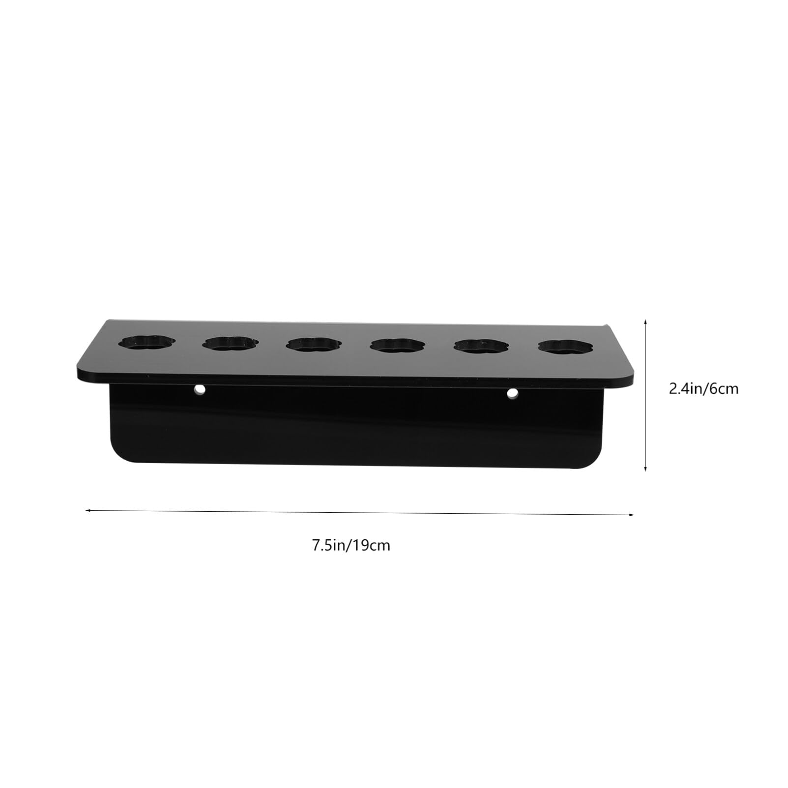 POPETPOP Wall Mounted Acrylic Scissor Holder 6-Slot Shear Rack Salon Organizer for Hairdresser Scissors Storage Space Saving Hair Cutting Tool Rack - Image 3