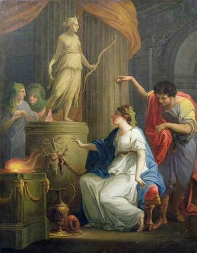 Cuadro pintura al óleo para vestir paredes desnudas, lienzo clásico de Angelica Kauffmann