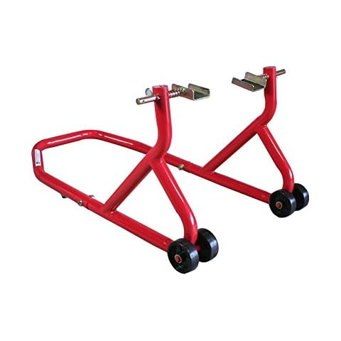 BikeTek Motorcycle Rear Paddock Stand Series 3 Red Cover