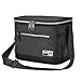 Insulated Lunch Bag for Women Men, Leakproof Thermal Reusable Lunch Box for Adult & Kids by Tirrinia, Lunch Cooler Tote for Office Work, Charcoal