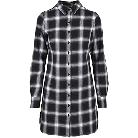 Urban Classics Women's Cotton Check Shirt Dress Cover