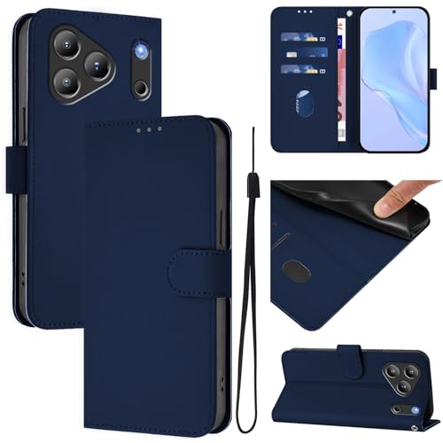 �X�}�z�P�[�X �Ή��@�� for Blackview Wave 7C �X�}�z�P�[�X�y�J�[�h�z���_�[�E�E�H���b�g�E�}�O�l�b�g�o�b�N���E�t���b�v�E�X�^���h�@�\�t���zBlue