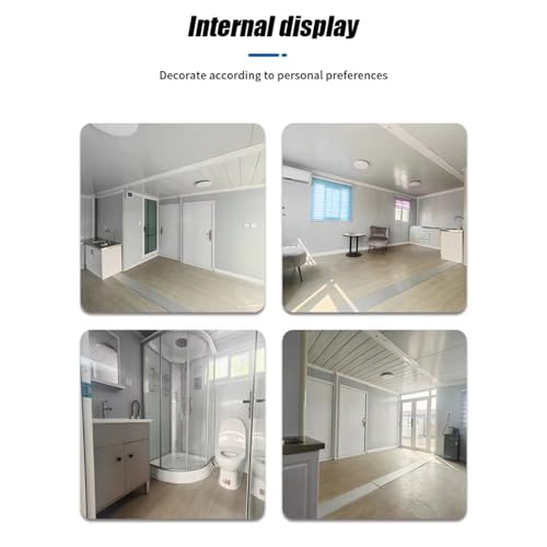 Modern Foldable Mobile Tiny Home Prefab House Folding Prefabricated Home with 3 Bedroom Full Equipped Bathroom Kitchen Container House for Adults Living Steel Frame Hotel Room - Image 5