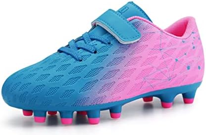 firelli Kids Athletic Soccer Cleats Boys Girls Outdoor Football Shoes