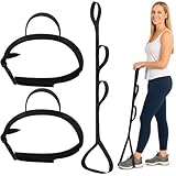Soulchen 3 Pack 42 Inch Long Leg Lifter with Multi Loops and Thigh Lifter Strap Pull up Assistance Band for...
