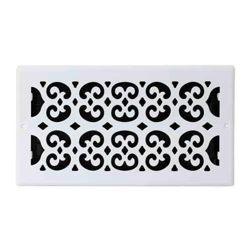 Decor Grates S612W-WH Wall/Ceiling Register, 6-Inch by 12-Inch, White, White Finish, 6x12 Inches - Image 2