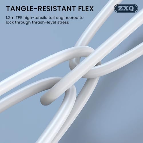 Image of Concept Kart ZXQ A13 Wired Earphones with 14mm Dynamic Driver, HD Mic, Volume Control, Tangle-Free OFC Core Cable, Lightweight Semi-Ear Design and Universal 3.5mm Silver-Plated Plug (Black)