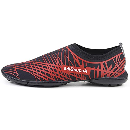 Sapatilha Nautica Híbrida Treino Agua Ciclismo Aquabike Cor:Vermelho;Tamanho:37