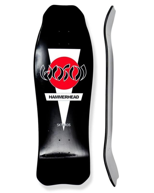 Hosoi Skate Skateboard Deck Tabla Hammerhead Double Kick 10.25¨ Old School Black