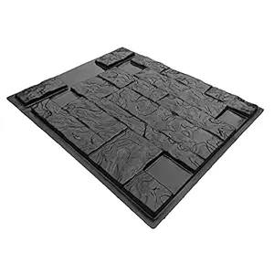 Vertical Concrete Stamps Wall Concrete Plaster Garden House Wall Stone Tiles Tiles Bricks Mold
