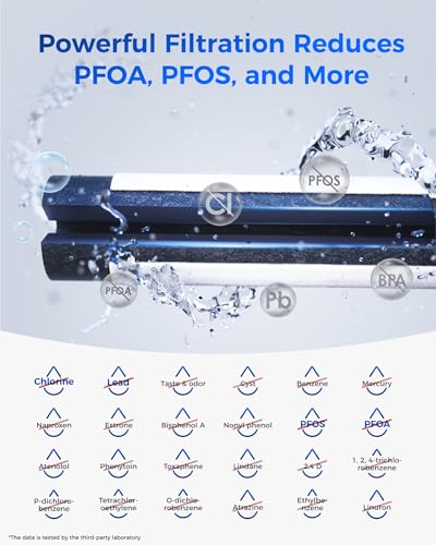 Image of Waterdrop Plus WDP-F27 NSF 401 Certified Refrigerator Water Filter, Reduce PFOA /PFOS, Replacement for Samsung DA29-00020B Water Filter HAF-CIN, HDX FMS-2, RF28HMEDBSR