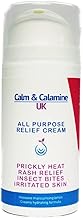 Calm and Calamine UK | All-Purpose Relief Cream | Calamine Cream for Itchy Skin, Irritated Skin Relief, Prickly Heat and Rashes (100ml)