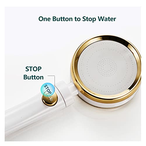 Pommeau de douche haute pression avec flexible réglable et support sans perçage - 7