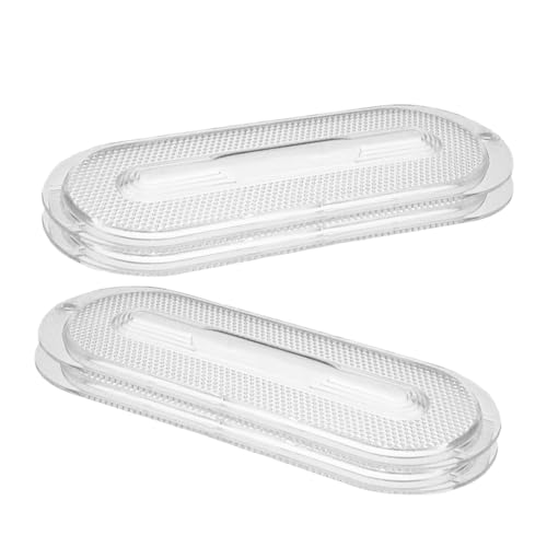 DIYEAH 4 piezas Placas Cubre Lámparas para Campana Extractora Cubiertas Transparentes para Luz de Cocina Accesorio Ligero y Fácil de Instalar Compatible con Varias Campanas