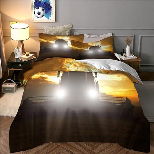 Parure de lit moissonneuse de qualité supérieure en microfibre douillette finition zippée