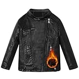Hochwertiger Stoff: Diese Motorrad-Kunstlederjacke für Jungen besteht aus sorgfältig ausgewählten PU-Ledergewebe, das bequem, atmungsaktiv, wasserdicht, winddicht, warm und leicht zu reinigen ist.