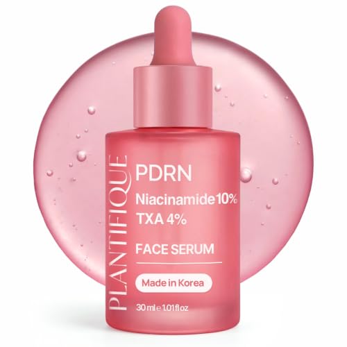 PLANTIFIQUE Sérum Facial de Niacinamida 10% – Sérum Iluminador Coreano para Manchas Oscuras, Hiperpigmentación y Tono de Piel Uniforme – Tratamiento de Descoloración, 30 ml