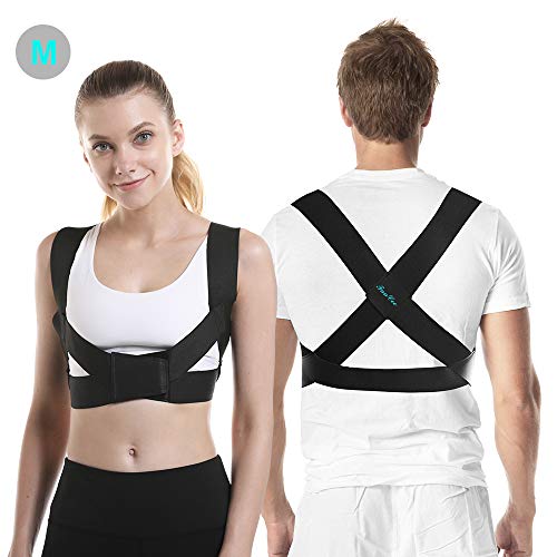 FunCee Posture Corrector for Men & Women, Adjustable Upper Back Brace Back Straightener