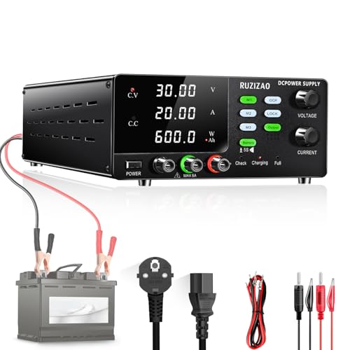 Fuente de alimentación de laboratorio (30 V, 20 A, 600 W, alta po...