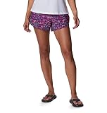 Columbia Women's Bogata Bay Stretch Printed Short, Wild Fuchsia Dotty Disguise, X-Large