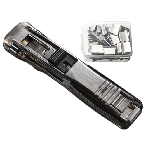 Attache-pince à levier - Distributeur de petites pinces de bureau, Distributeur à pinces à poussoir,pour Maison, Bureau, École, Salle de classe, de Documents, Factures, Dossiers