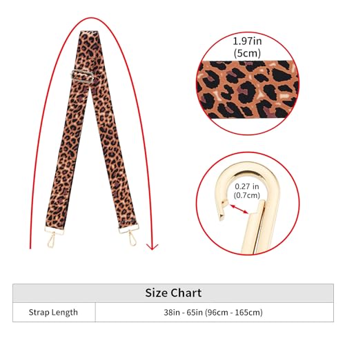 Image of Wide Shoulder Strap Adjustable Replacement Belt Guitar Style Crossbody Bag Handbag Strap Multicolor Canvas Straps(Wide:2in)(Color84)