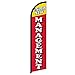 Under New Management Windless Banner Advertising Flag - Perfect for Retailers, Businesses, Stores, Shops, Restaurants, Dealerships