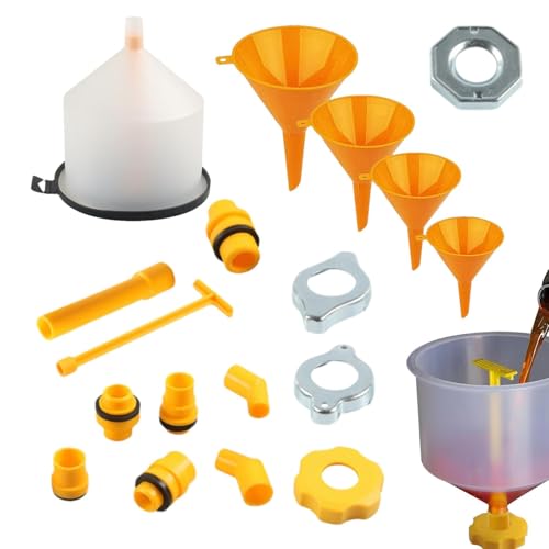 Embudo de refrigerante,Kit de embudo de refrigerante | Llenado de radiador 19X para llenado de refrigerante | Embudo anticongelante, kit de eructos de embudo de refrigerante, kit de purga de refrigera