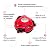 Grillbot Automatic Grill Cleaning Robot with Nylon Brushes, Electric BBQ Cleaner Brush with Motorized Power, Cordless Rechargeable Grill Scrubber for Outdoor Grills (Red)