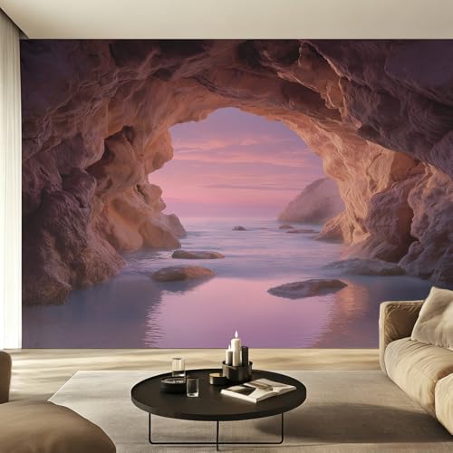 Fresque Murale Coucher de Soleil Océanique pour Salon et Chambre
